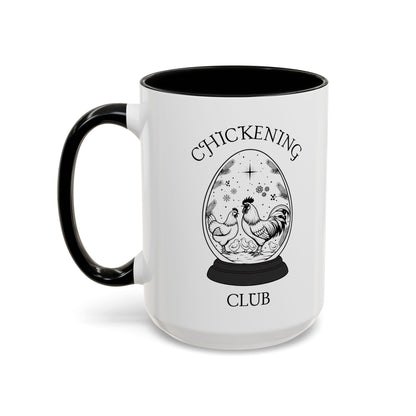 Chickening Club Winter Wonderland Snow Globe Accent Mug