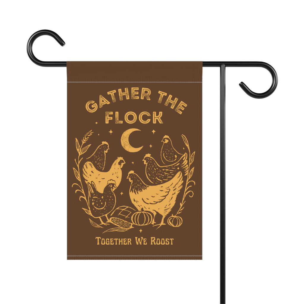 Gather The Flock Garden Banner