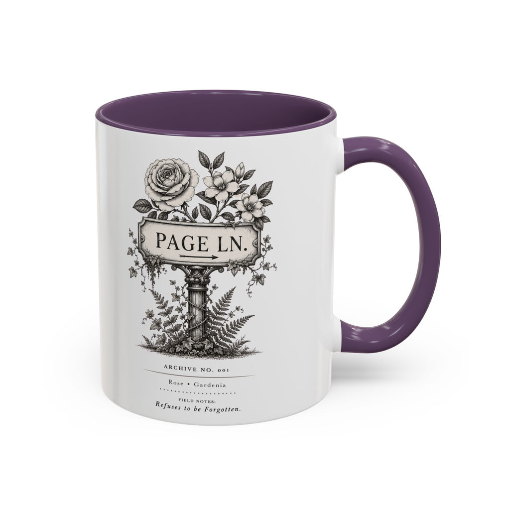 PAGE LN Vintage Floral Accent Mug