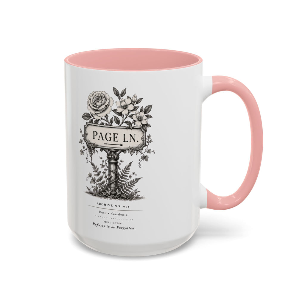 PAGE LN Vintage Floral Accent Mug