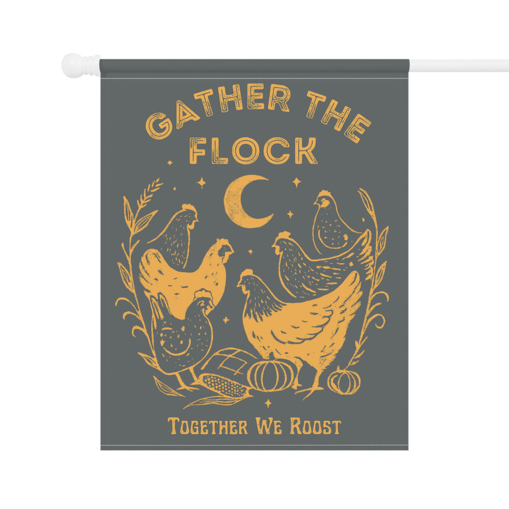 Gather The Flock Garden Banner