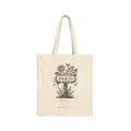 PAGE LN Vintage Botanical Cotton Canvas Tote Bag