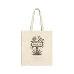 PAGE LN Vintage Botanical Cotton Canvas Tote Bag