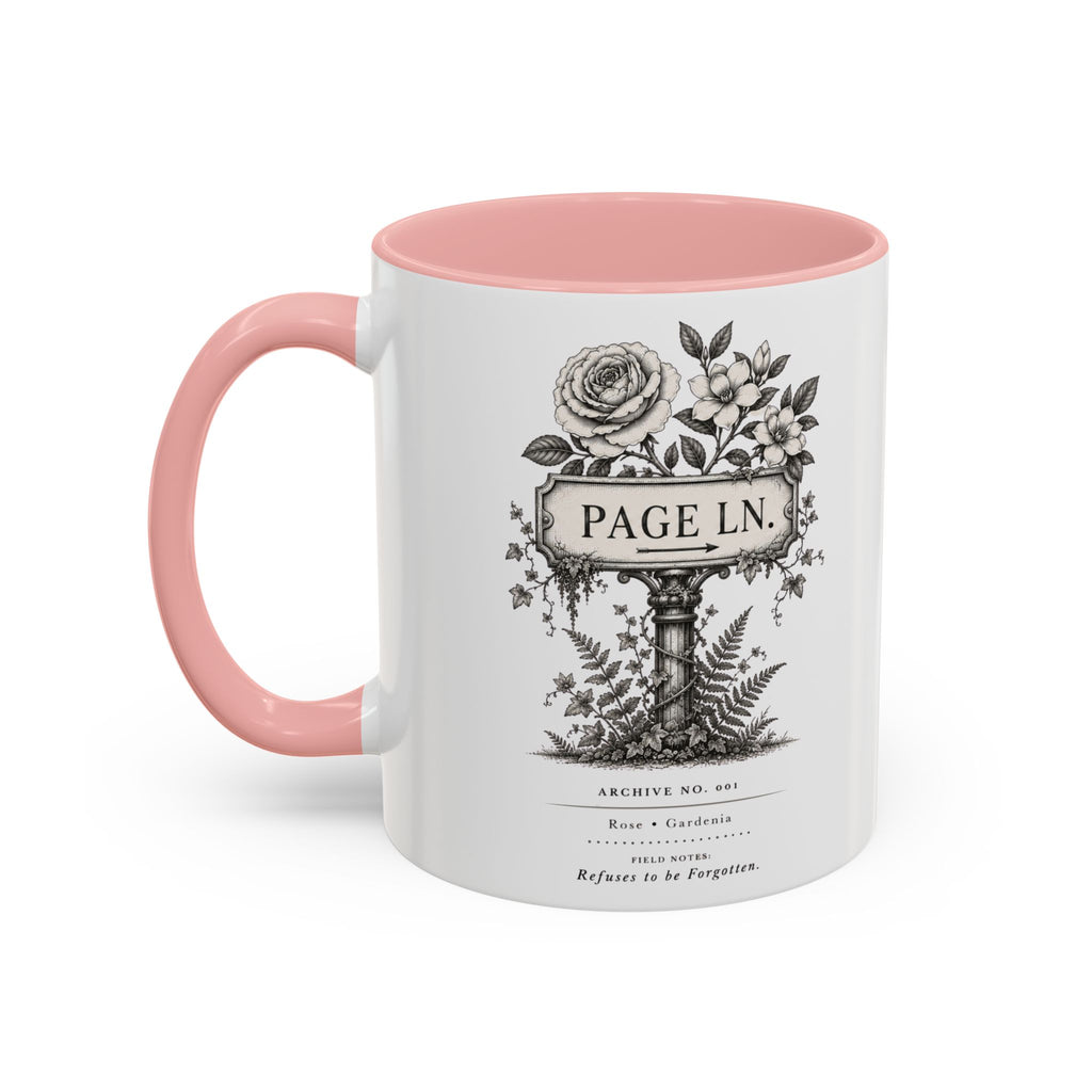 PAGE LN Vintage Floral Accent Mug