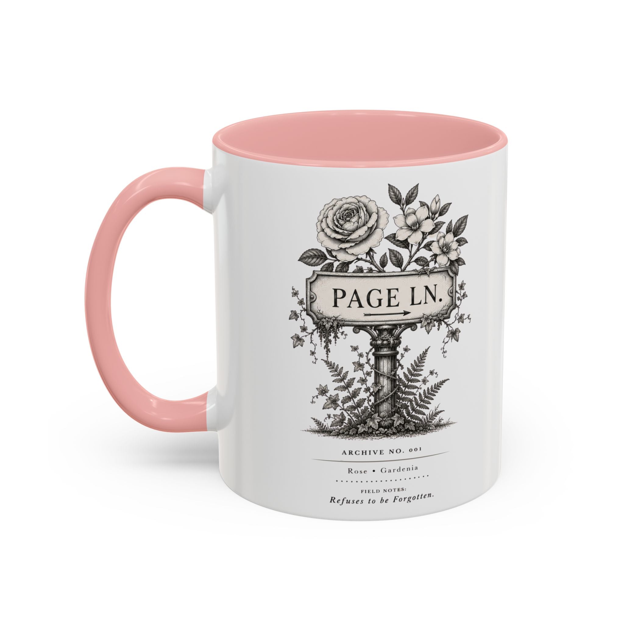 PAGE LN Vintage Floral Accent Mug
