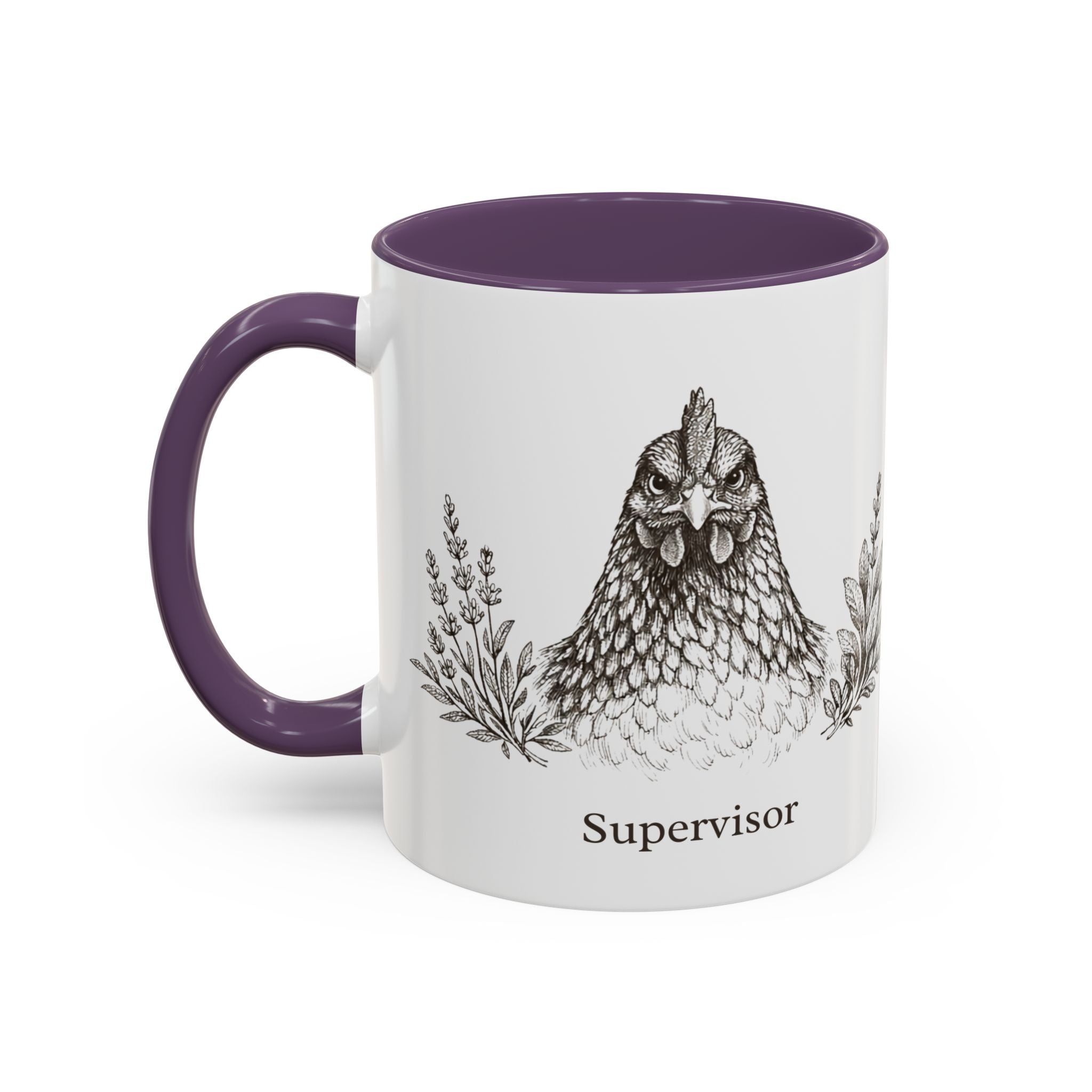 Chicken and Herb Supervisor Accent Coffee Mug