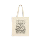 Zodiac Chicken Coloring Canvas Tote Bag