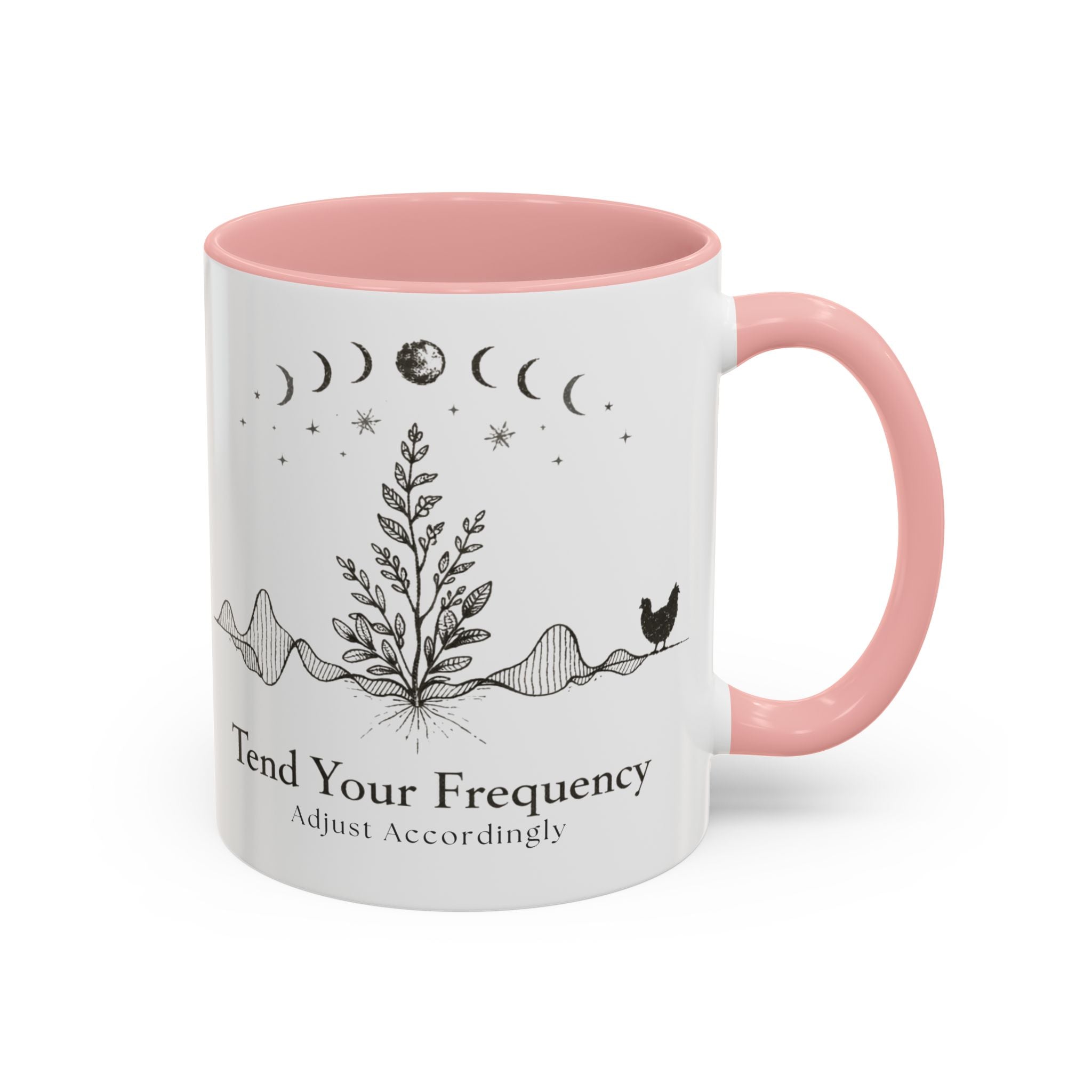 Tend Your Frequency:Adjust Accordingly Accent Coffee Mug