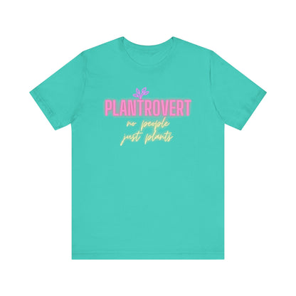 Plantrovert No People Just Plants Neon Unisex Jersey T-shirt