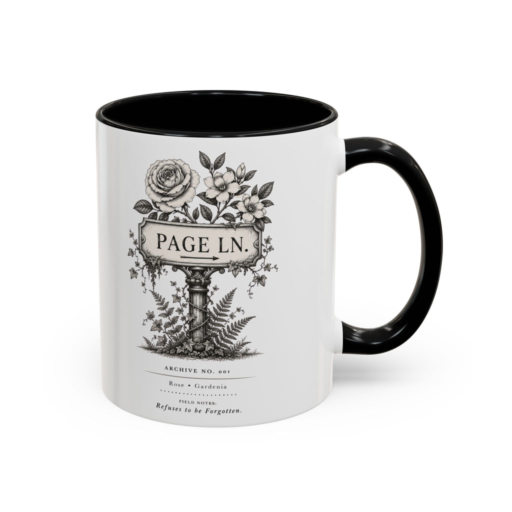 PAGE LN Vintage Floral Accent Mug