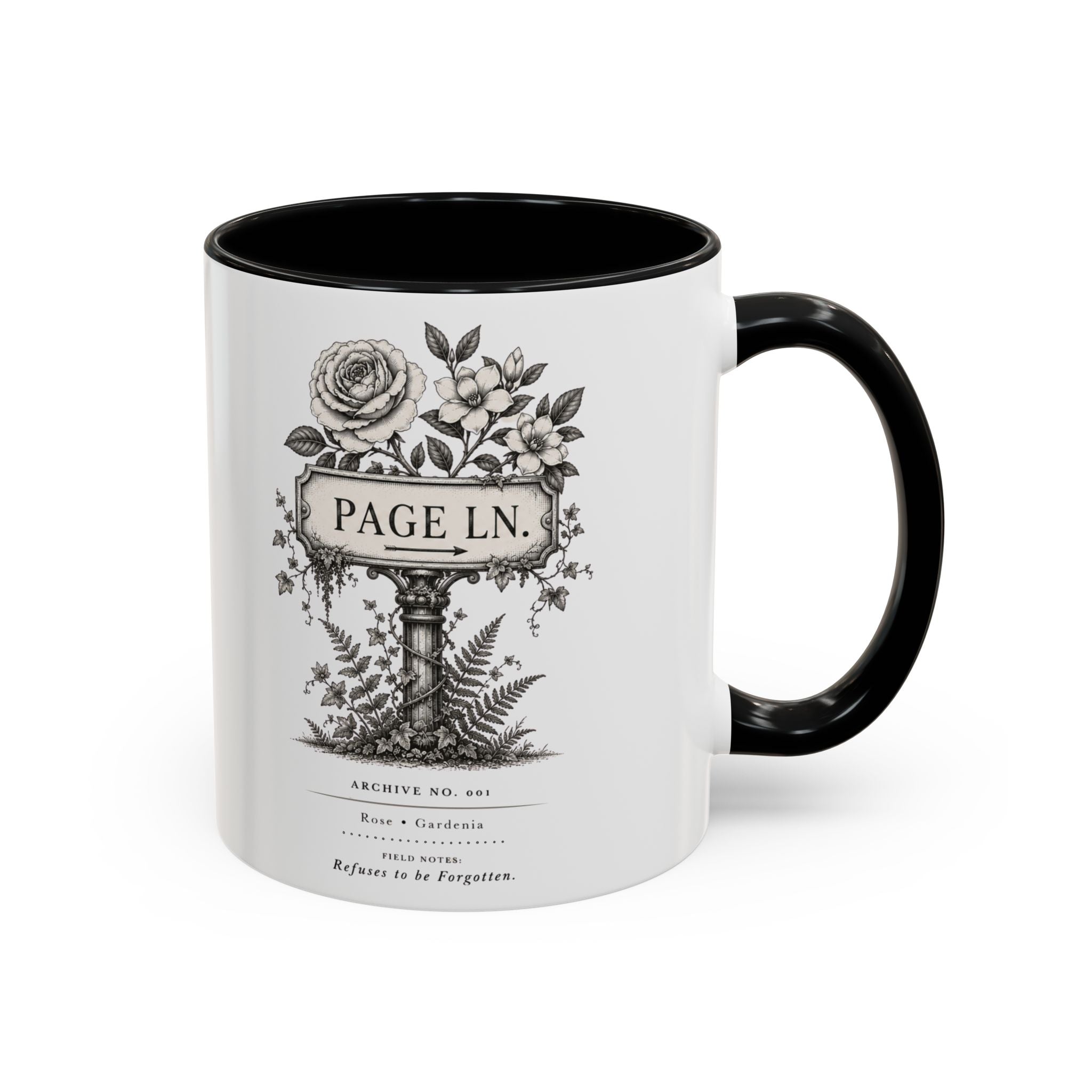 PAGE LN Vintage Floral Accent Mug