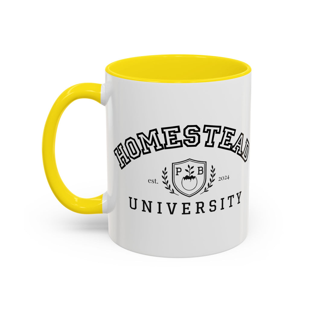 Homestead University Crest Accent Mug
