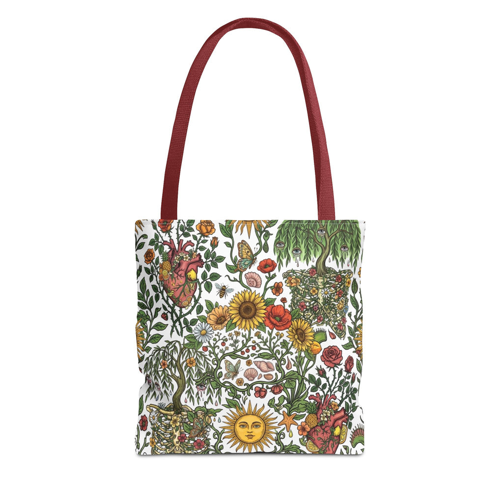 Sunny Anatomical Floral Fantasy Garden Eco Shopper Tote Bag