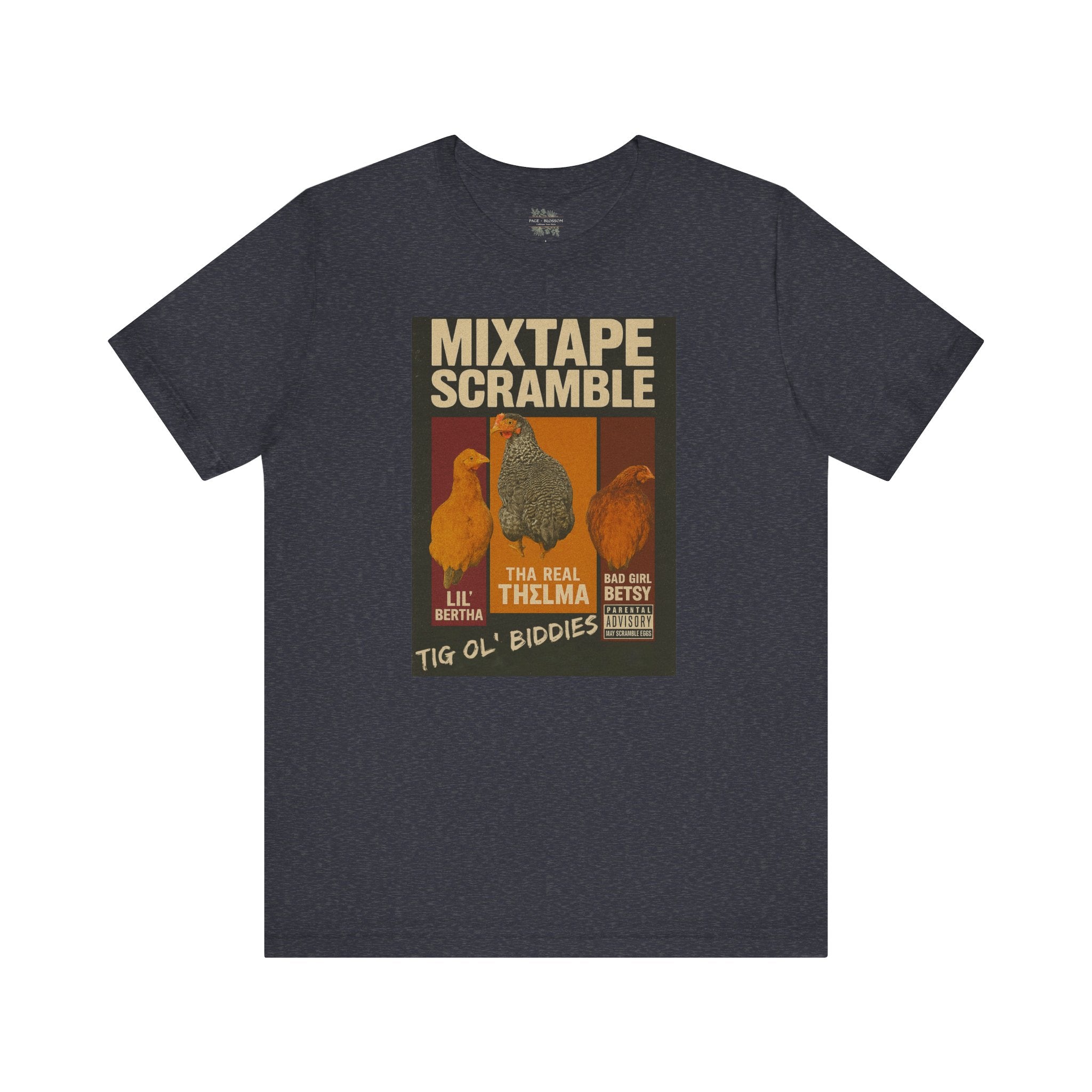 Mixtape Scramble Retro Bootleg Chickens Short Sleeve Tee