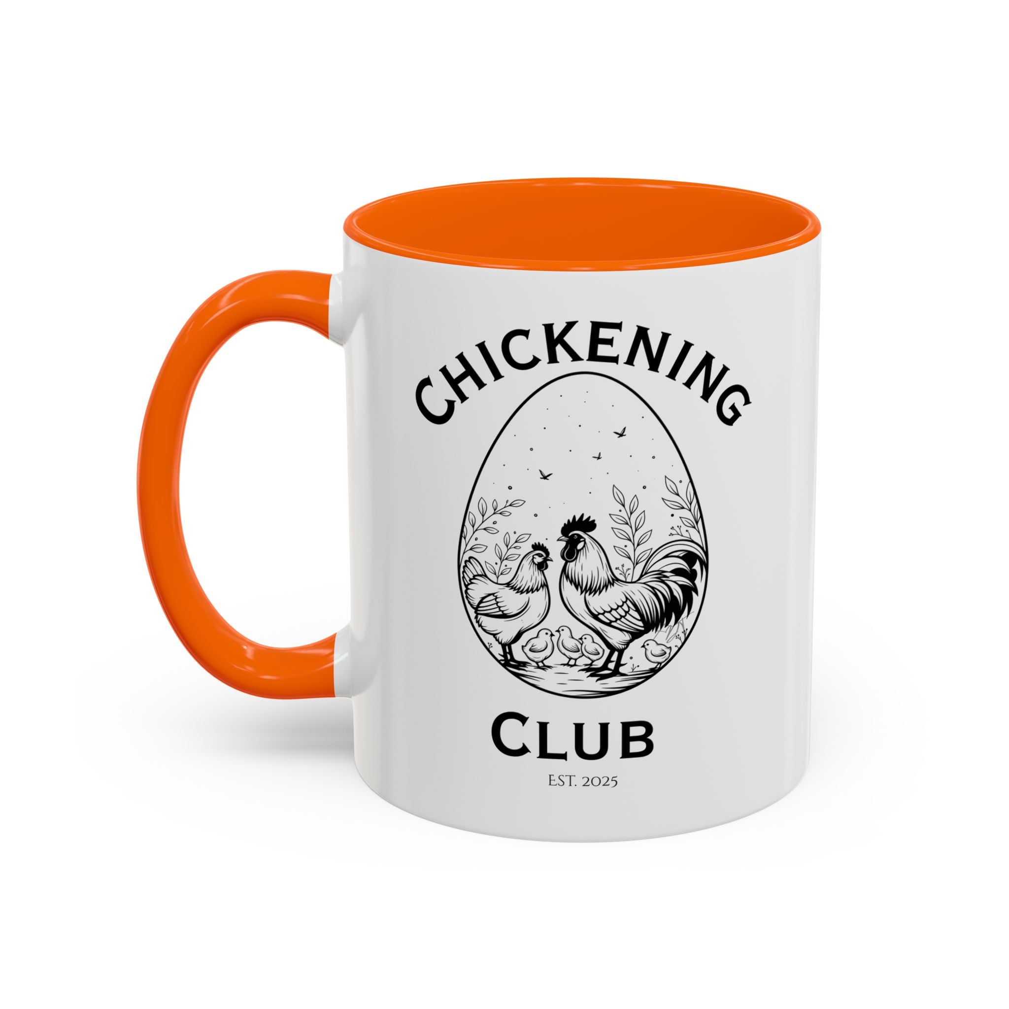 Chickening Club Ceramic Accent Mug: Your Morning Ritual, Elevated