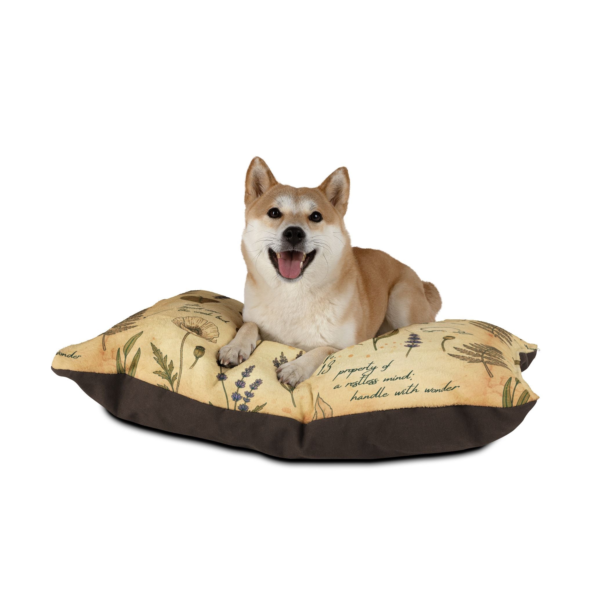 Field Guide Vintage Botanical Pet Bed Lounger