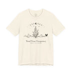 Tend Your Frequency: Adjust Accordingly Moon Phase Botanical Tee