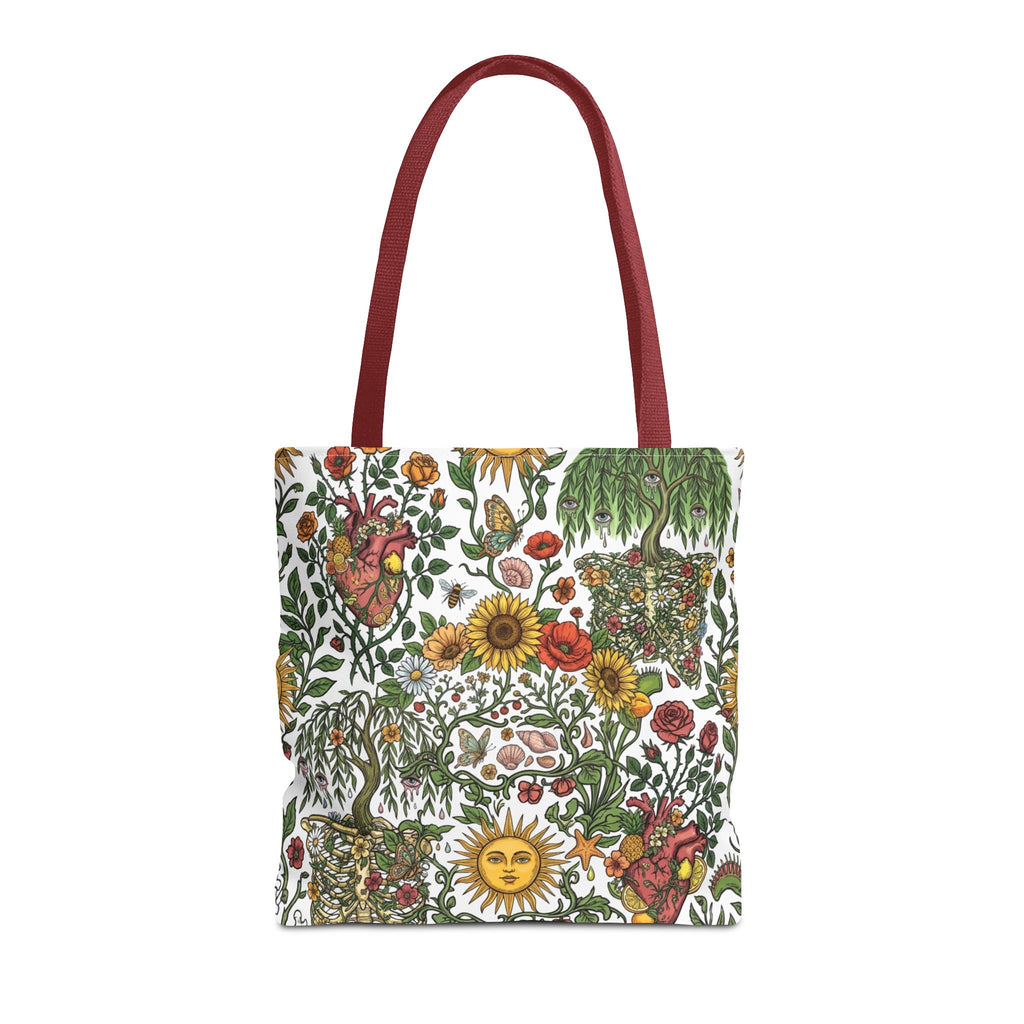 Sunny Anatomical Floral Fantasy Garden Eco Shopper Tote Bag