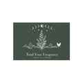 Tend Your Frequency: Adjust Accordingly Botanical Moon Phases Outdoor Rug Doormat