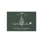 Tend Your Frequency: Adjust Accordingly Botanical Moon Phases Outdoor Rug Doormat