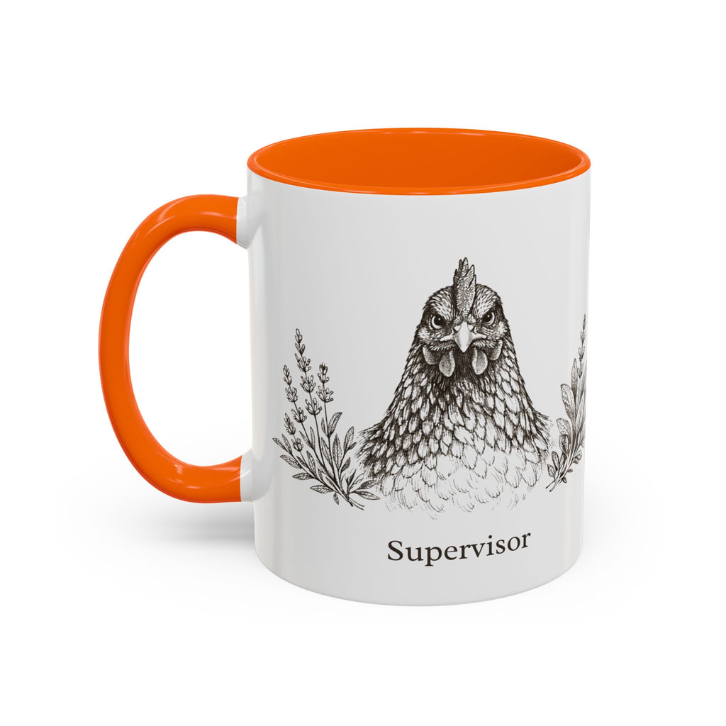 Chicken and Herb Supervisor Accent Coffee Mug