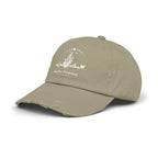 Tend Your Frequency: Adjust Accordingly Botanical Moon Phase Distressed Cap