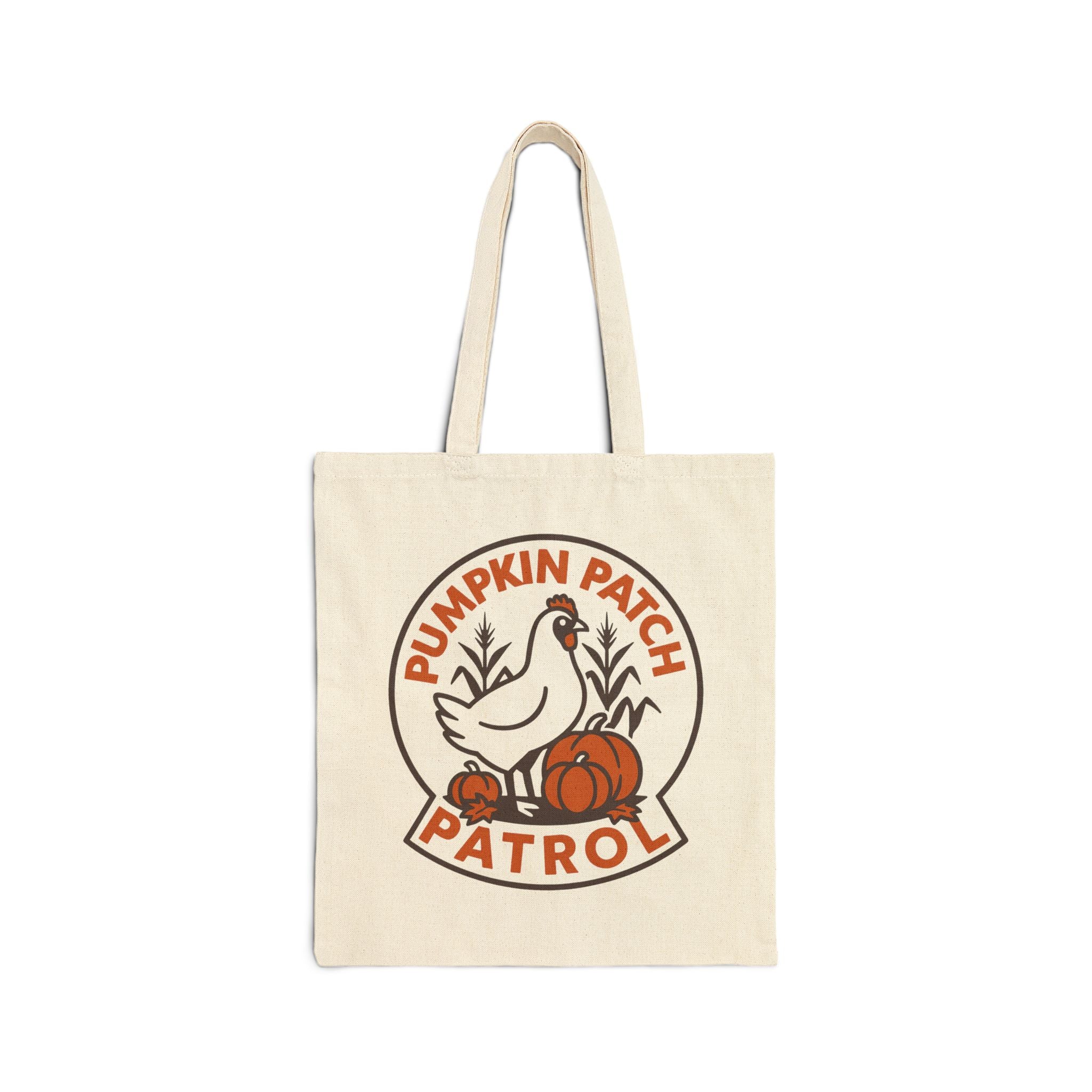 Pumpkin Patch Patrol Cotton Canvas Tote Bag