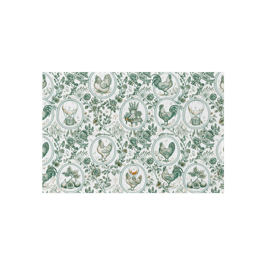 Botanical Coop Toile Outdoor Rug