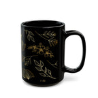 Fabulous Foliage Black Ceramic Mug (11oz, 15oz)