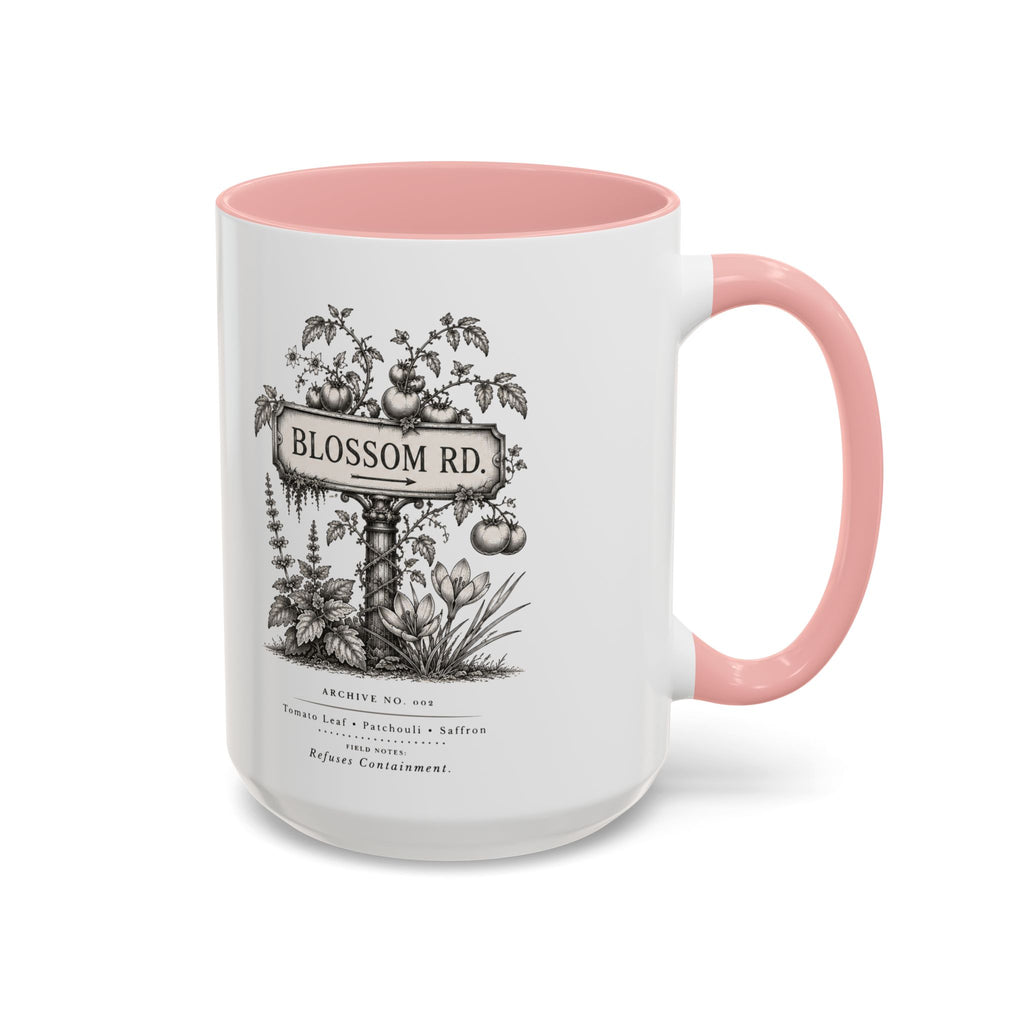 BLOSSOM RD Vintage Botanical Ceramic Accent Mug