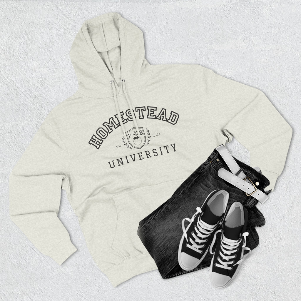 Homestead University Hoodie — Cozy Collegiate Fleece Pullover