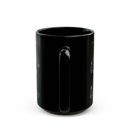 Easily Distracted by Crystals Black Mug (11oz, 15oz)