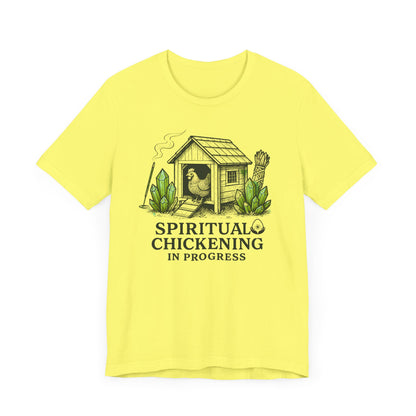 Spiritual Chickening In Progress Tee: Your Zen Awaits