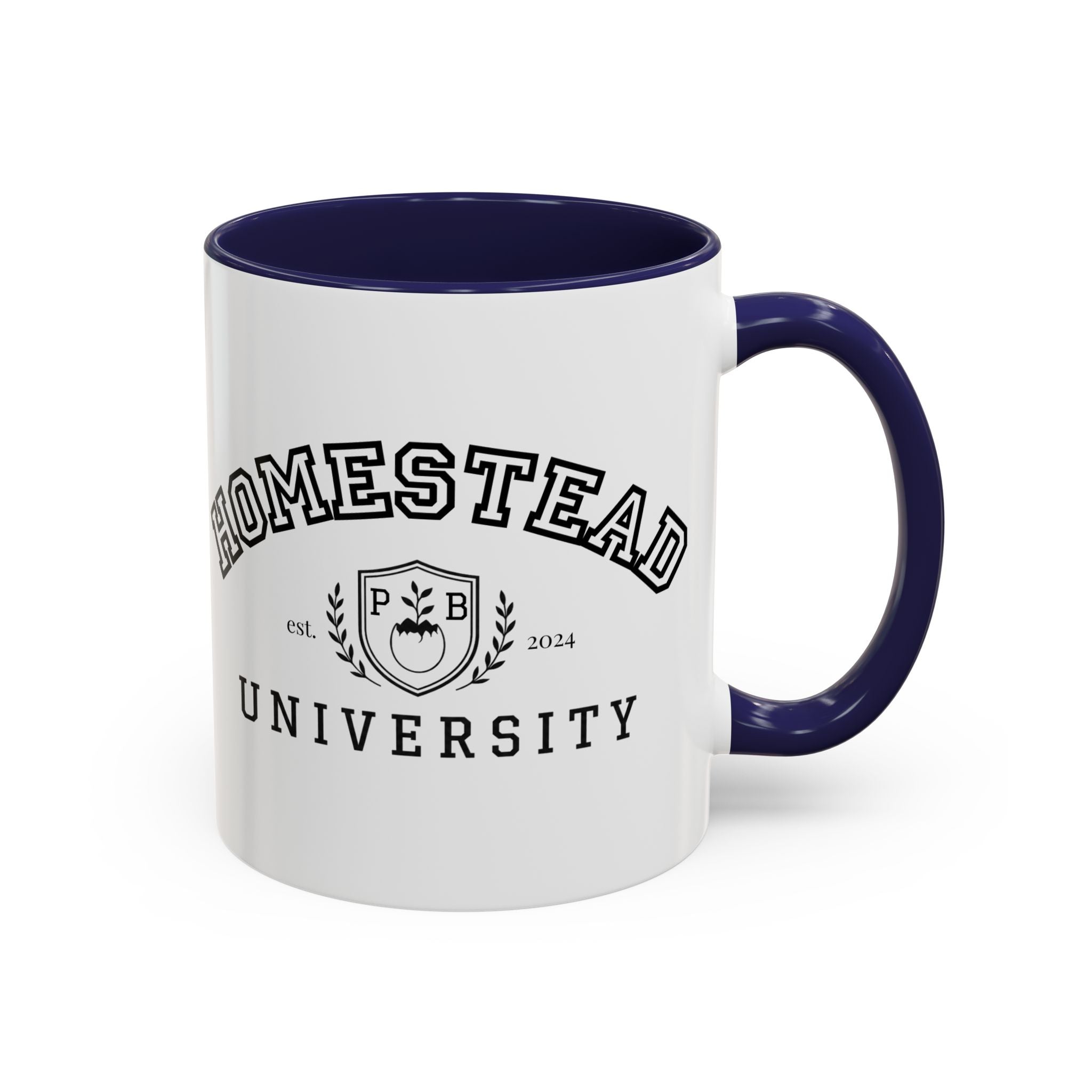 Homestead University Crest Accent Mug
