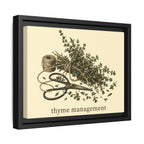 Thyme Management Kitchen Herb Framed Canvas Wall Art