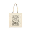 Zodiac Chicken Coloring Canvas Tote Bag