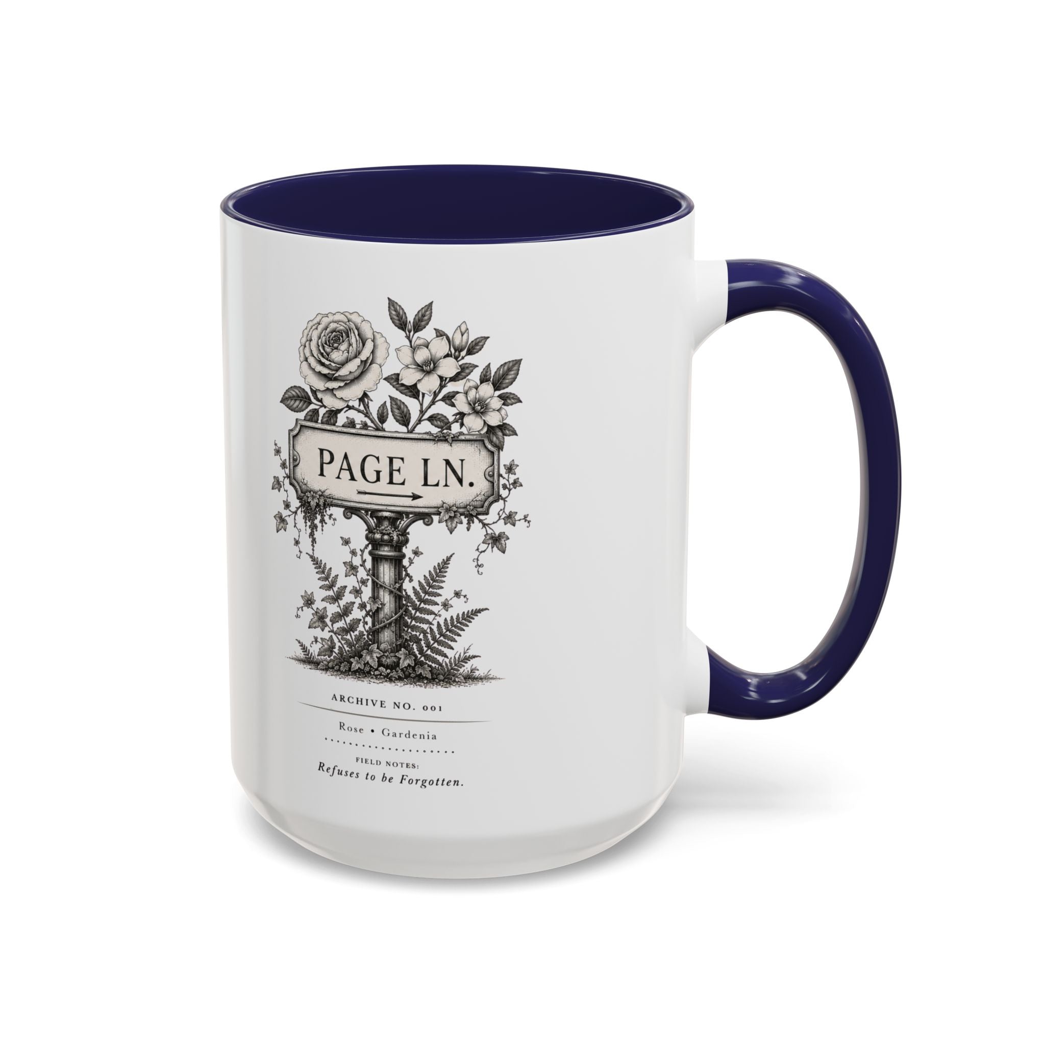 PAGE LN Vintage Floral Accent Mug