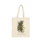 Tied Up at the Moment Herb Bundle Cotton Canvas Tote Bag