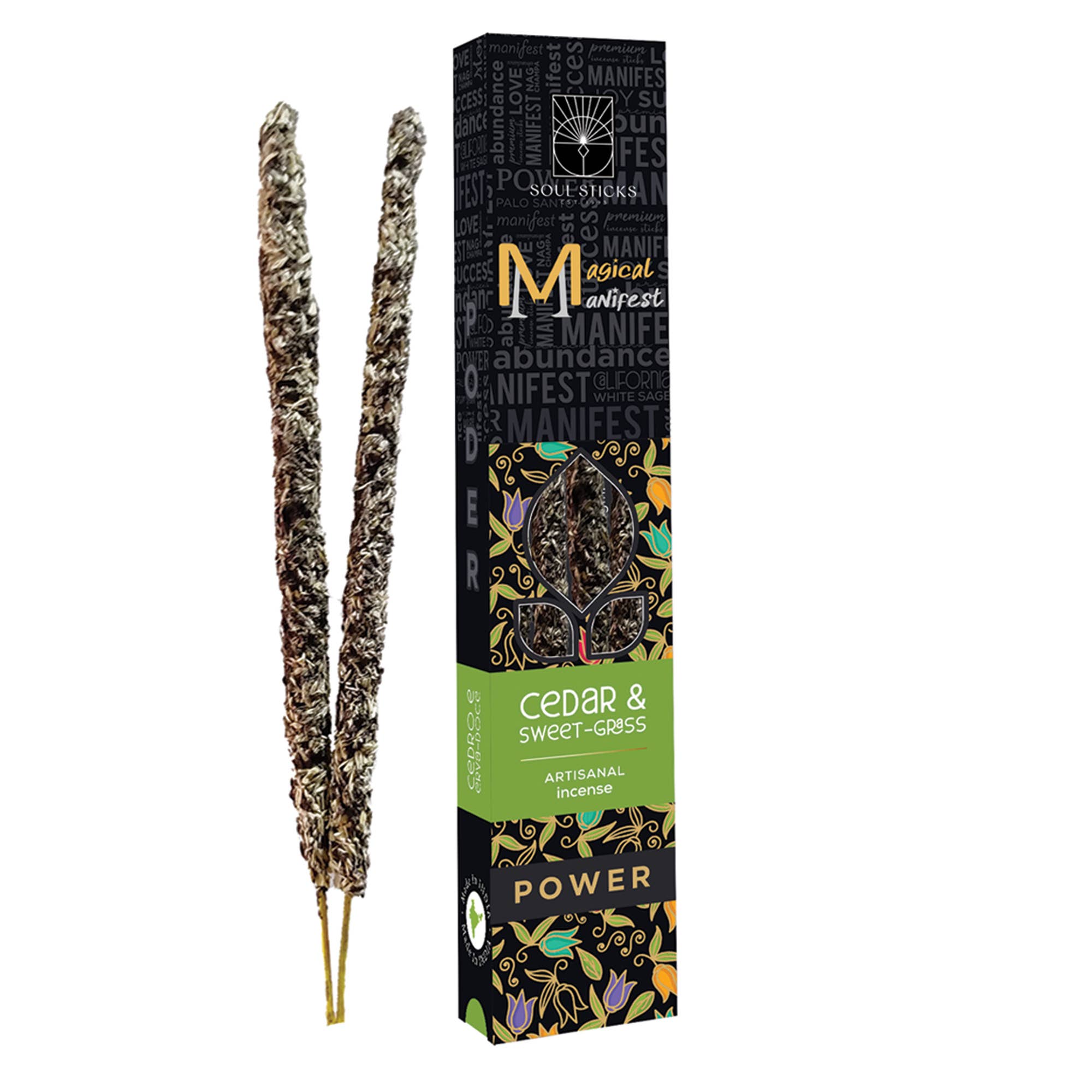 Magical Manifest Incense Sticks - Power Cedar & Sweetgrass