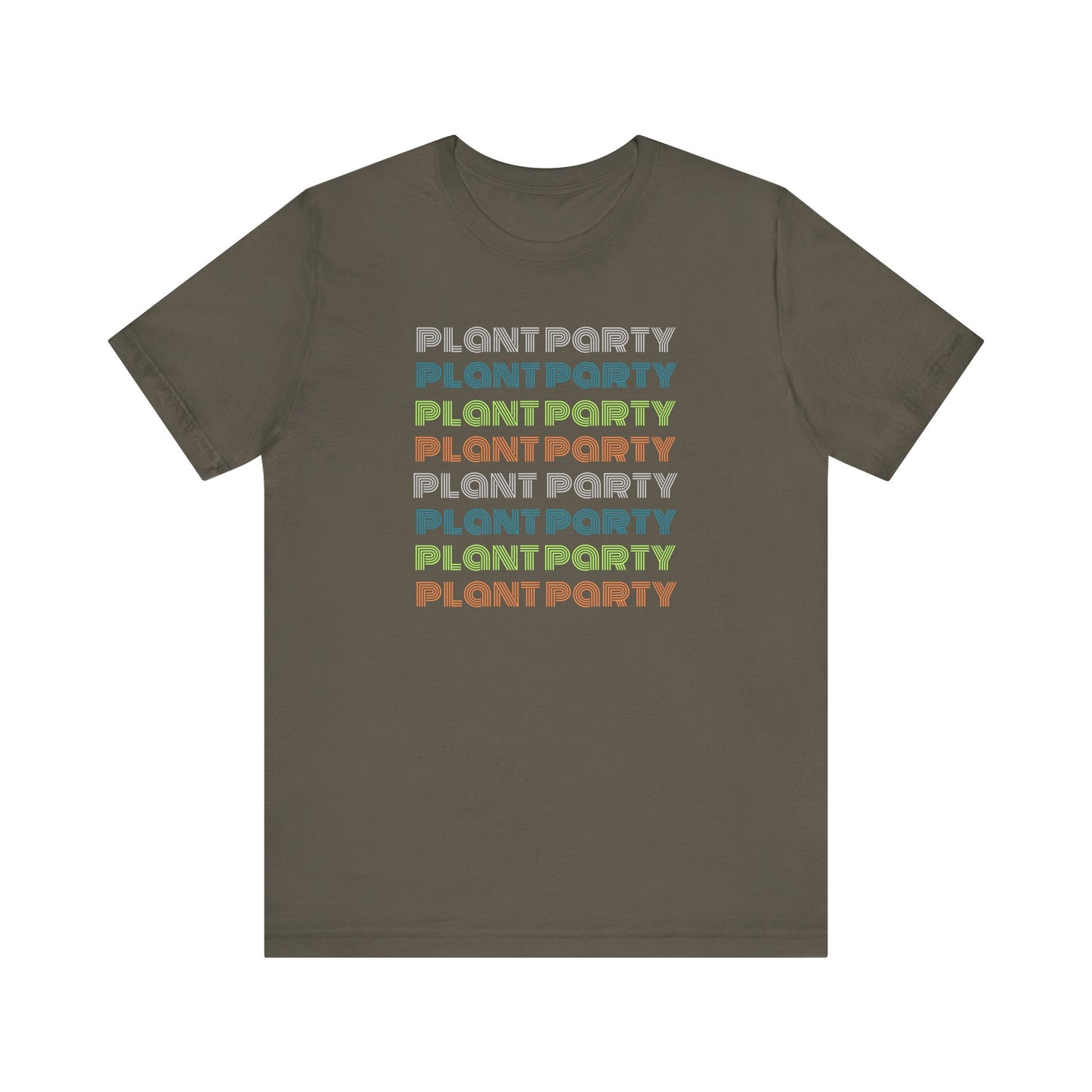 Get Your Grow On: Plant Party Retro Unisex Short Sleeve Tee