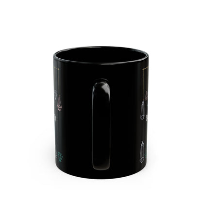 Easily Distracted by Crystals Black Mug (11oz, 15oz)