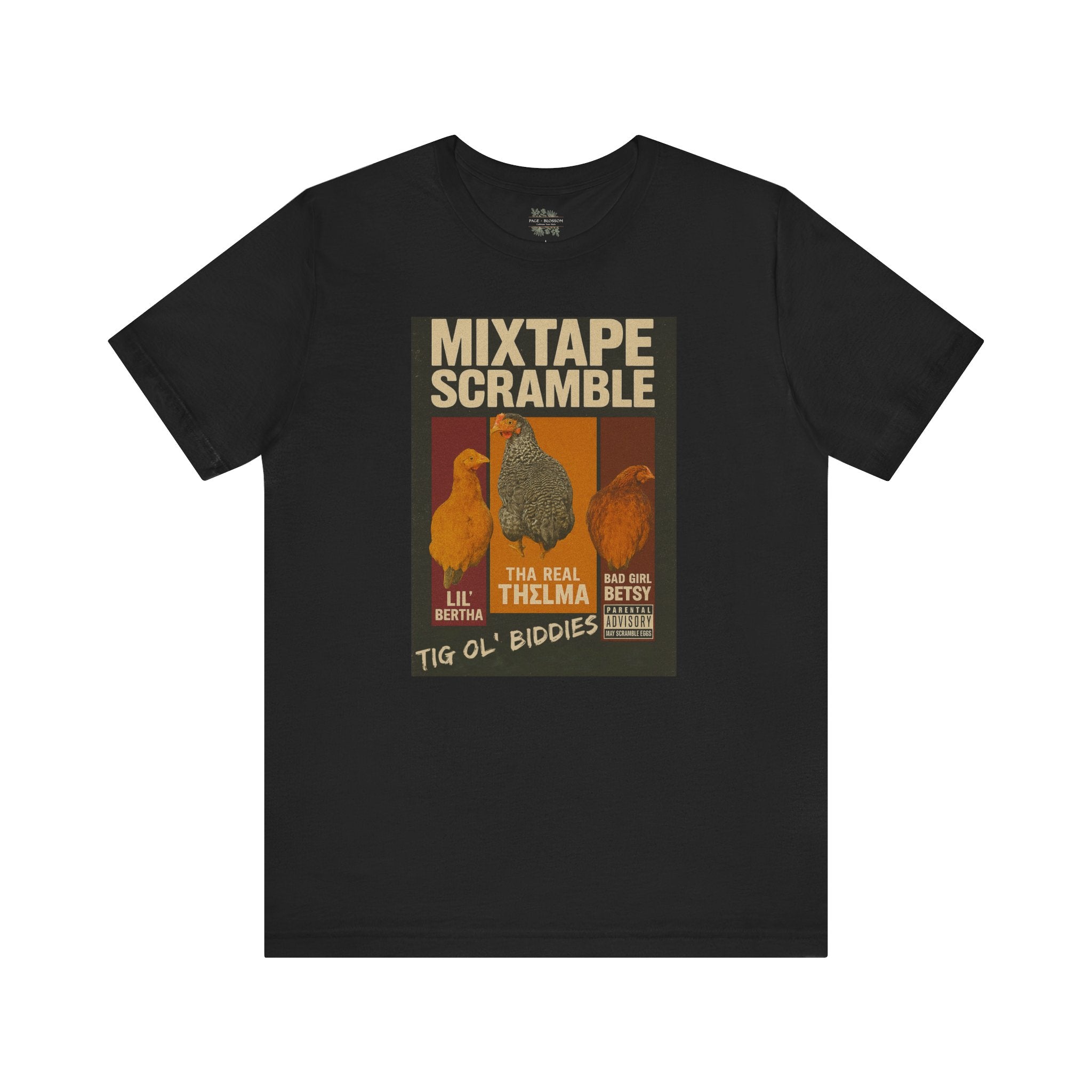 Mixtape Scramble Retro Bootleg Chickens Short Sleeve Tee