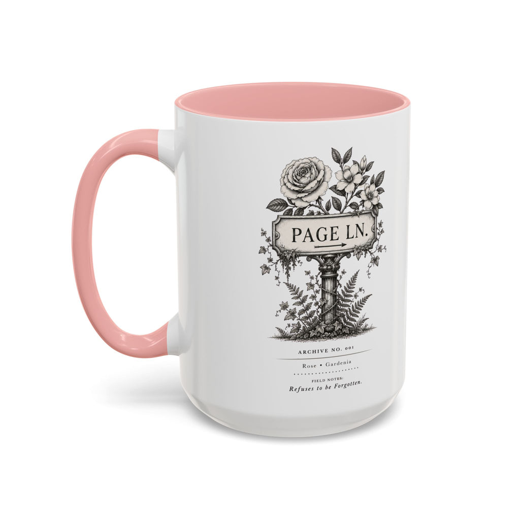 PAGE LN Vintage Floral Accent Mug
