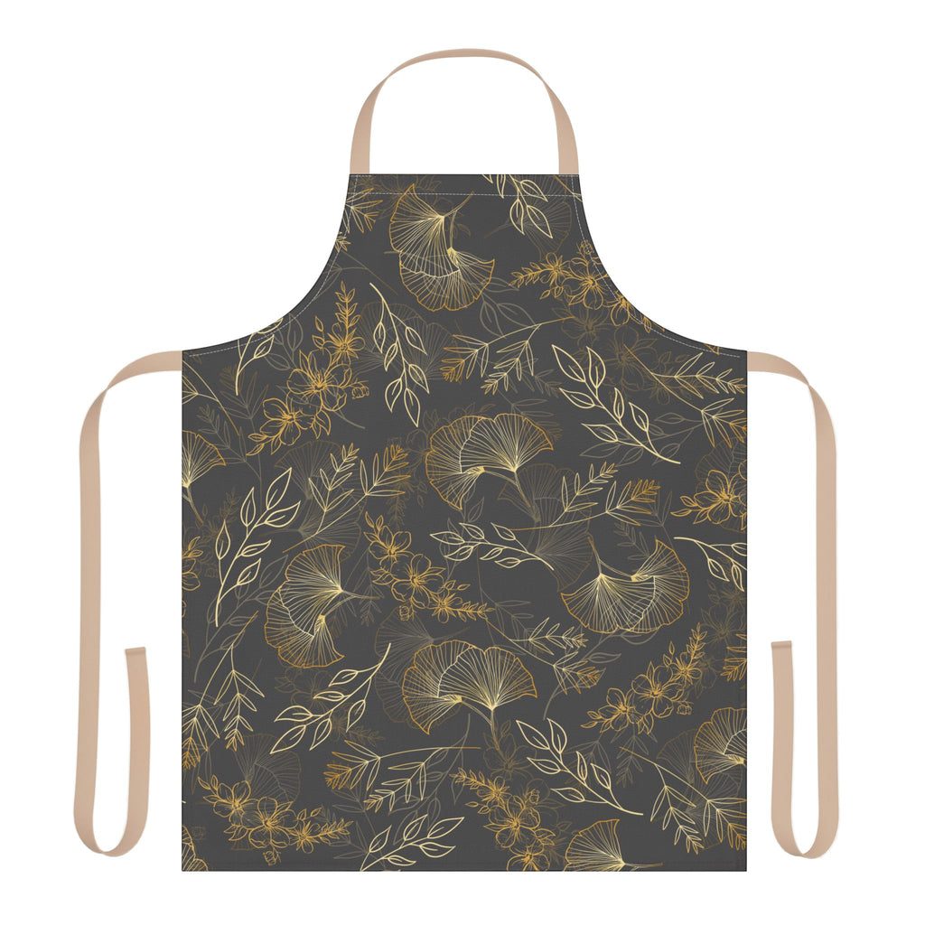 Botanical Gold Leaf Ginkgo Apron