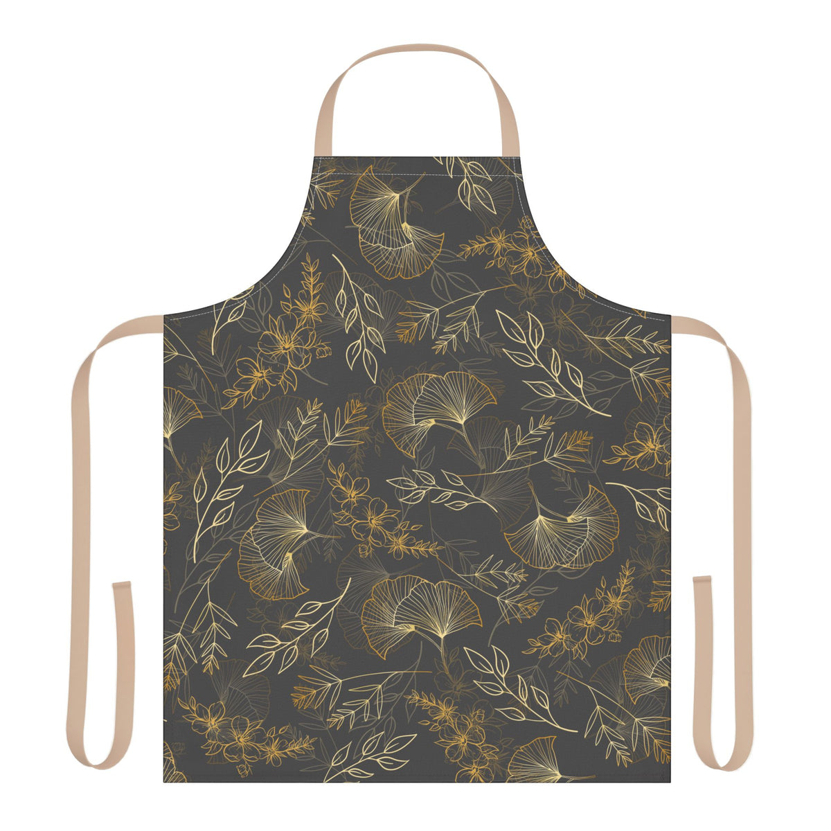 Botanical Gold Leaf Ginkgo Apron