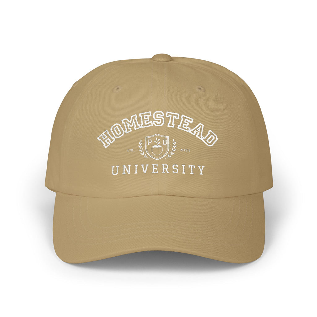 Homestead University Vintage Collegiate Classic Dad Cap –  Embroidered
