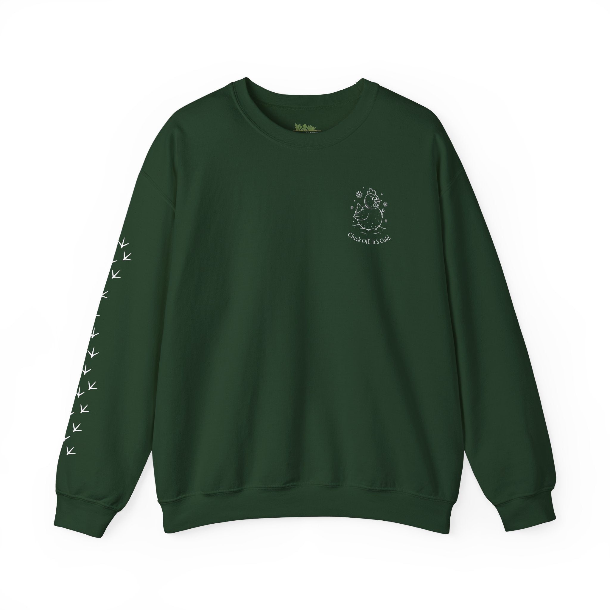 Chickening Club Winter Wonderland Snow Globe Crewneck Sweatshirt