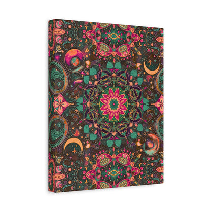 Mandala Magic Vibrant Bohemian Canvas Wall Art