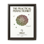 Virgo The Practical Perfectionist Marigold Framed Matte Canvas