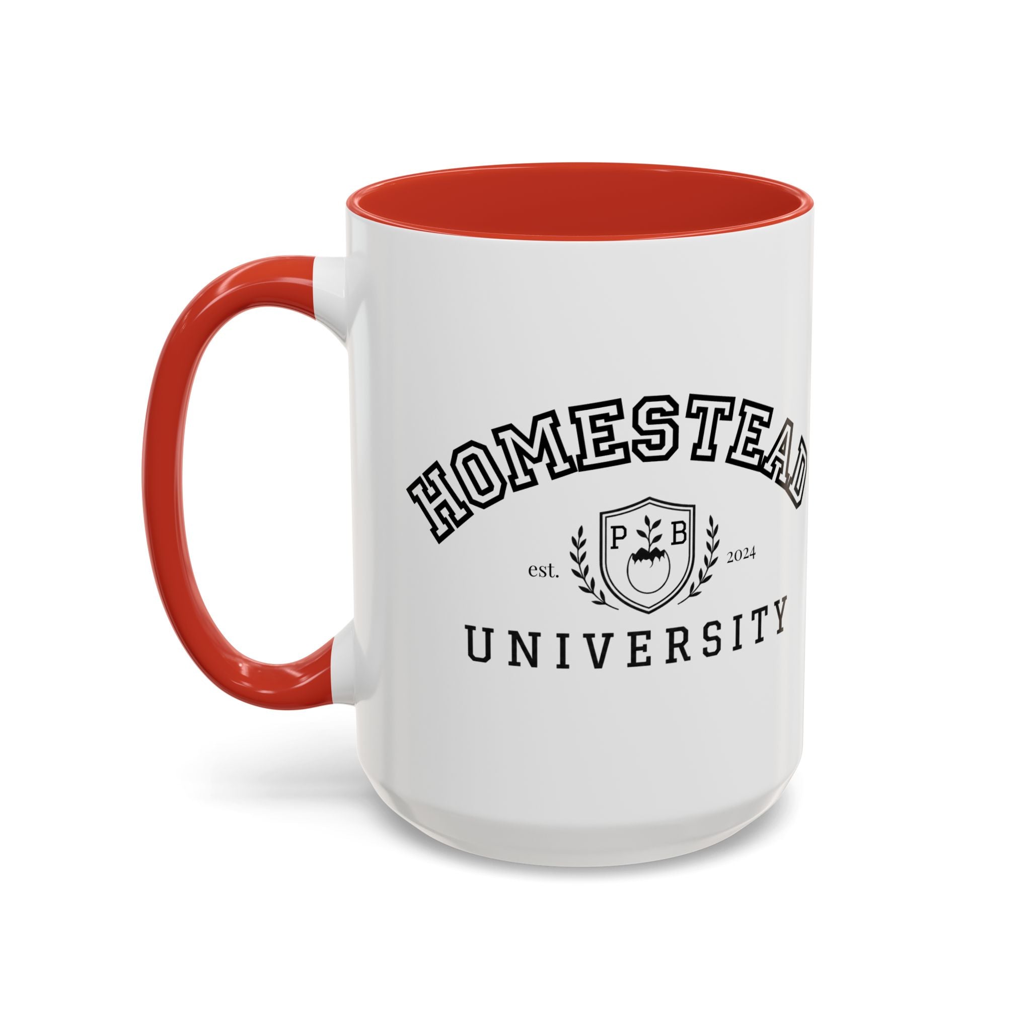 Homestead University Crest Accent Mug